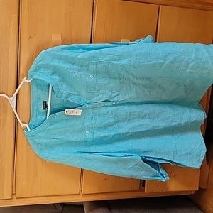 Talbots 3xp 100% linen blouse